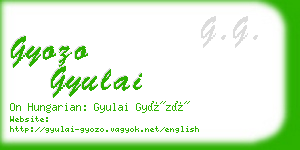 gyozo gyulai business card